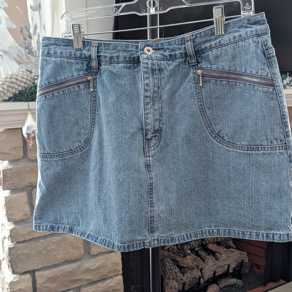 Vintage L.A. Blues Light Blue Denim Mini Skort